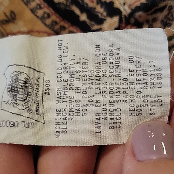 VINTAGE 90s Kathie Lee paisley maxi skirt - Picture 5 of 5